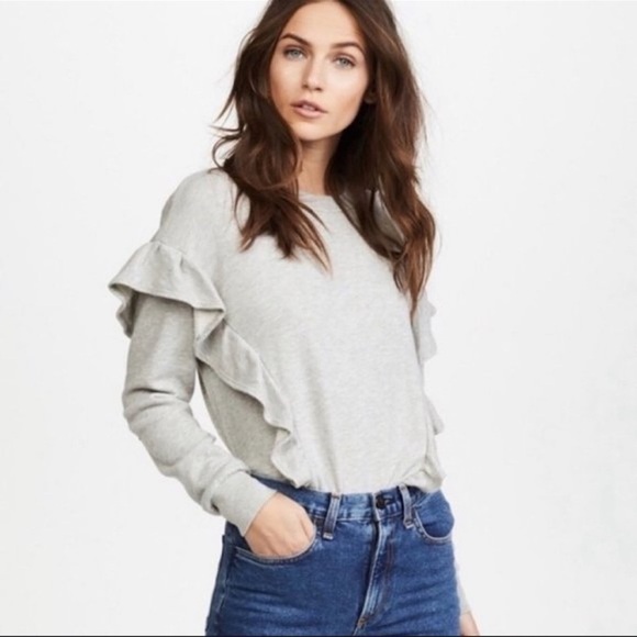 Joie Agnia Sweatshirt Grey French Terry Size XXS - Picture 11 of 11